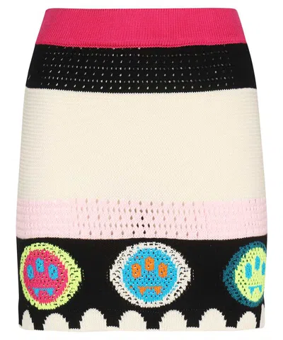 Barrow Crochet Knit Skirt In Multi