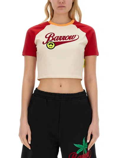 Barrow Cropped T-shirt In Multicolour