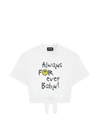 Barrow Kids' Cropped T-shirt In White