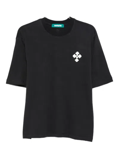 Barrow Cross-embellished Cotton T-shirt In Black