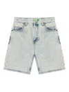 Barrow Denim Bermuda Shorts In Blue