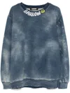 Barrow Denim Sweatshirt In Blue