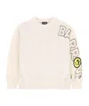 Barrow Diagonal-logo Sweatshirt In White