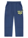 Barrow Diagonal-pocket Track Pants In Blue