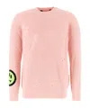 Barrow Acrylic Blend Distressed Graphic Patch Sweater