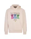 Barrow Dove Logo Print Hoodie In Turtledove