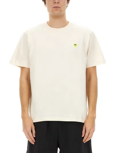 Barrow Dpp T-shirt With Print In Vanilla