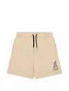 Barrow Drawstring Graphic Shorts In Pink
