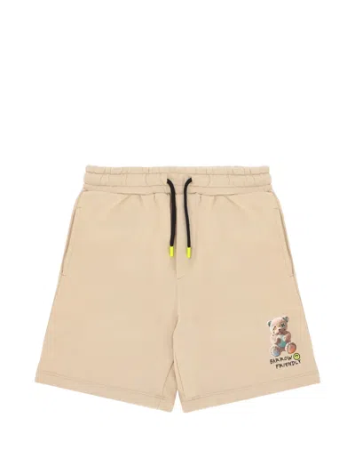 Barrow Kids' Drawstring Graphic Shorts In Pink