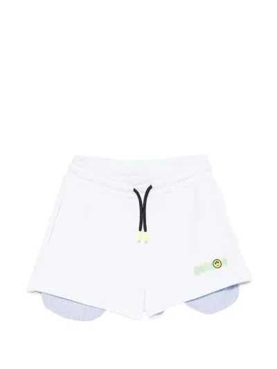 Barrow Kids' Drawstring Logo Shorts In White