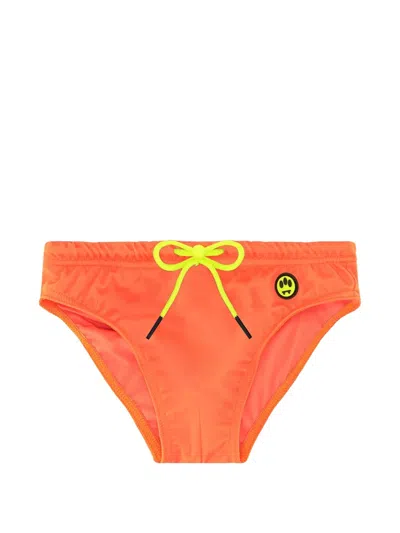Barrow Kids' Drawstring Swim Briefs In Orange