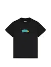 Barrow Drop-shoulder Graphic T-shirt In Black