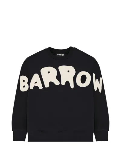 Barrow Kids' Drop-shoulder Sweatshirt In Blue