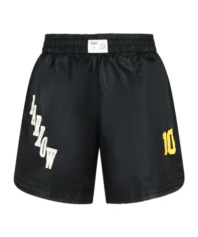 BARROW BARROW LOGO-EMBROIDERED ELASTIC WAISTBAND SHORTS