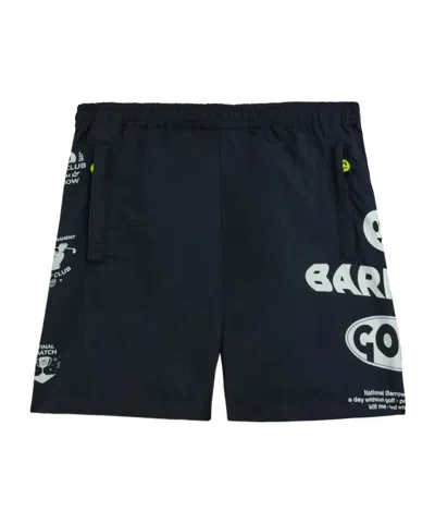 Barrow Elastic Waist Shorts In Black