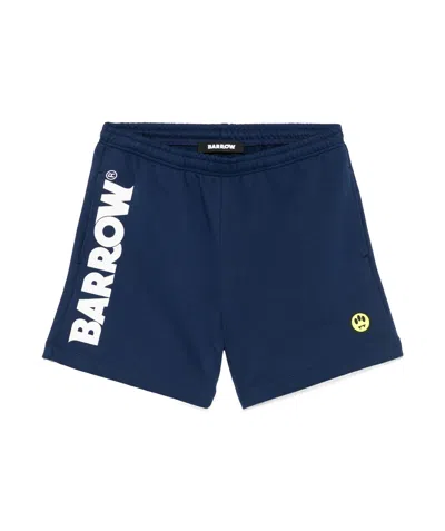 BARROW BARROW LOGO-PRINTED ELASTIC WAISTBAND SHORTS