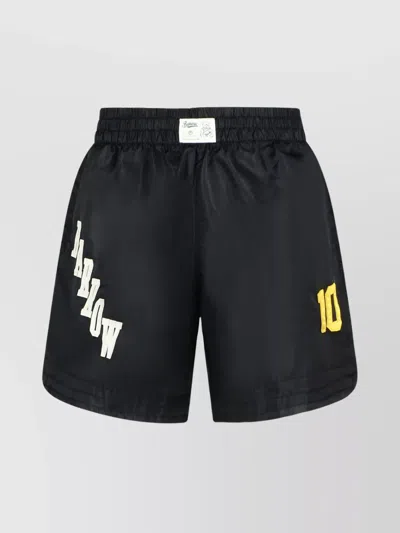 BARROW ELASTIC WAISTBAND BERMUDA SHORTS WITH SIDE SLIT