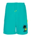 Barrow Elastic Waistband Shorts In Green
