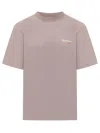Barrow Elevated Mini Graphic T-shirt In Smoke Pink