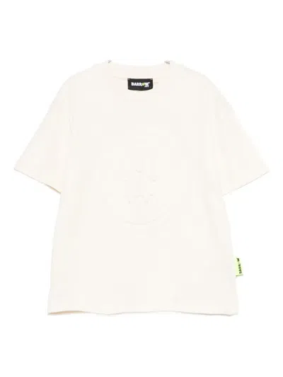 Barrow Kids' Embossed-detail T-shirt In Neutral