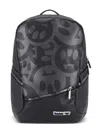 Barrow Embossed-logo Backpack In Black