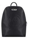Barrow Embossed-smiley Backpack In Black