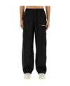 Barrow Embroidered-logo Motif-zip Track Pants In Black