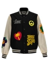 Barrow Logo-patch Bomber Jacket In Multicolor
