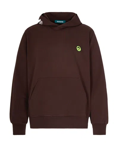 Barrow Felpa Con Cappuccio Marrone In Brown