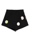 Barrow Fleece Mini Shorts In Black