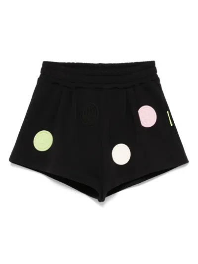 Barrow Kids' Fleece Mini Shorts In Black