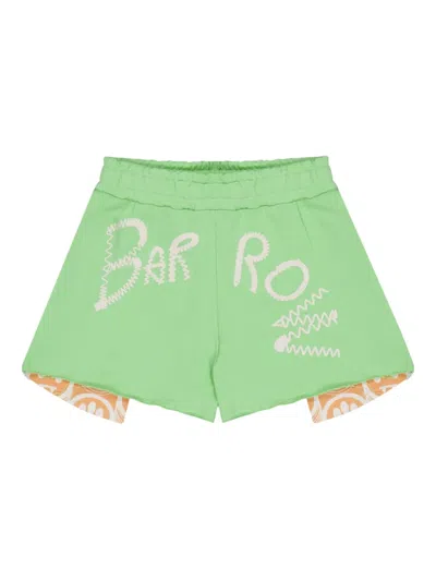Barrow Kids' Fleece Shorts In Green