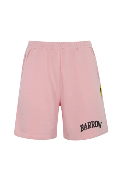 Barrow Fleece Shorts With Washed Print In Loto