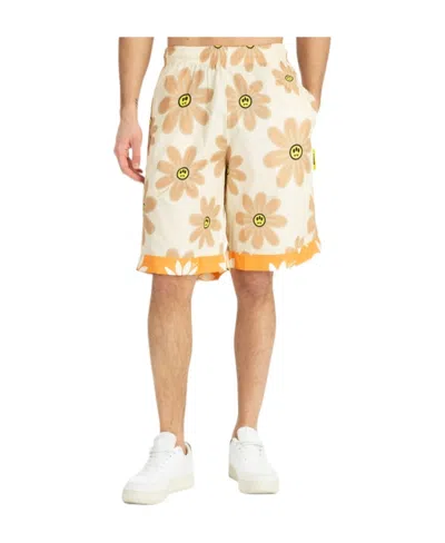 Barrow Printed Cotton Poplin Shorts In Multi