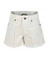 Barrow Beige Shorts For Girl With Smiley In White