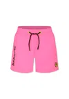 Barrow Logo-print Swim Shorts In Fuchsia