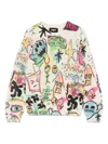 Barrow Graffiti-print Sweater In Nude