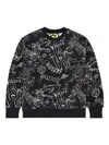 Barrow Graffiti-print Sweatshirt In Black