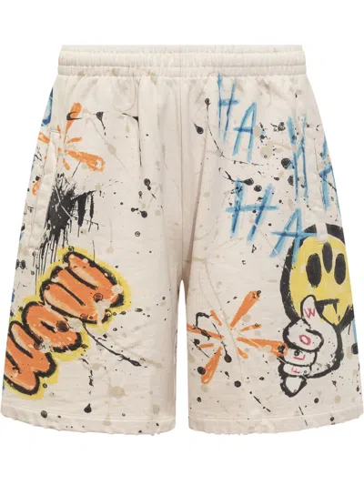 Barrow Graffiti Shorts In Turtledove