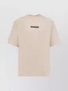 Barrow Graphic Back Print Crew-neck T-shirt In Burgundy