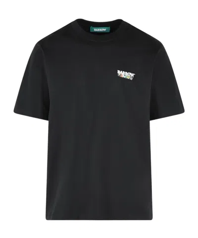 Barrow Graphic Back Print T-shirt In Black