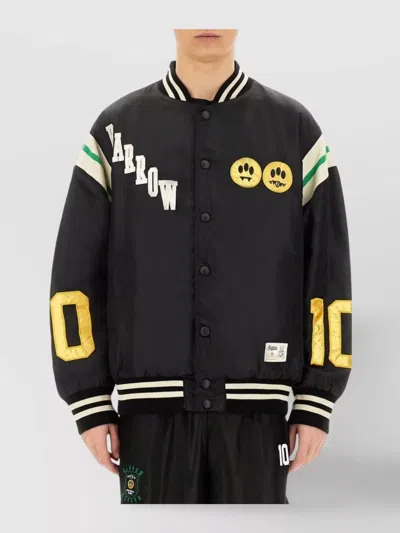 BARROW GRAPHIC BACK SATIN BOMBER JACKET