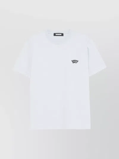Barrow Graphic Crew Neck T-shirt In White