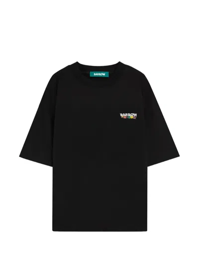 Barrow Graphic Crewneck T-shirt In Black