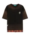 Barrow Graphic Hem Panel T-shirt In Black