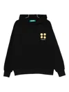 Barrow Graphic Hooded Hoodie In Black