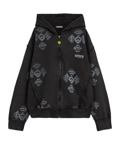 Barrow Graphic Hoodie In Black