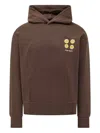 Barrow Graphic Hoodie In Brown