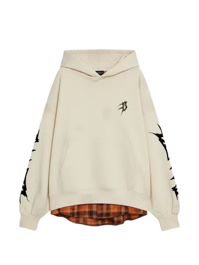 Barrow Graphic Hoodie In Neutral