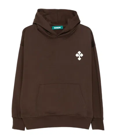 Barrow Graphic Hoodie Sweater In Green
